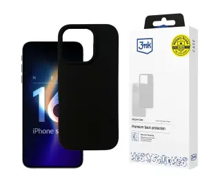 3mk Silicone Case do iPhone 16 Pro Czarny