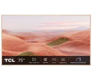 TCL NXTVision 75A300W 75" QLED 4K 144Hz Google TV Dolby Vision IQ Dolby Atmos HDMI 2.1 DVB-T2 - Kup na Raty - RRSO 0%