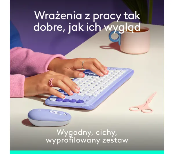 Logitech POP Icon Combo Fioletowy