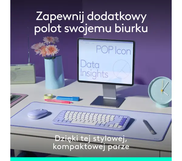 Logitech POP Icon Combo Fioletowy