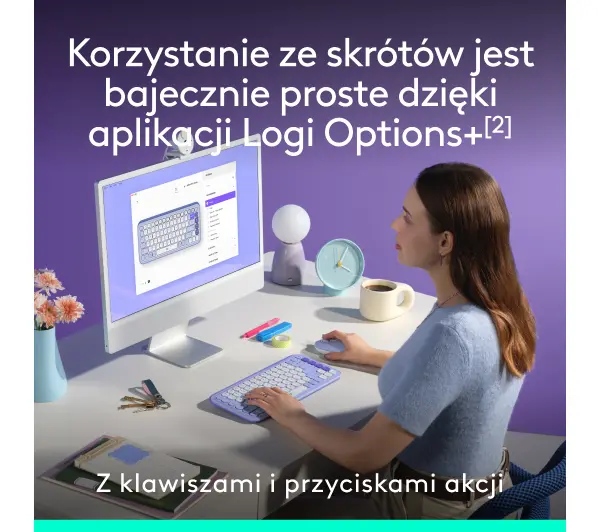 Logitech POP Icon Combo Fioletowy