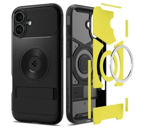 Spigen Slim Armor MagSafe do iPhone 16 Czarny