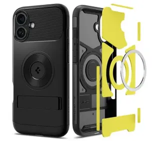 Spigen Slim Armor MagSafe do iPhone 16 Czarny