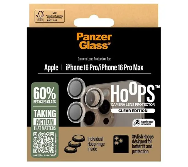 PanzerGlass Transparent Lens Protector do iPhone 16 Pro