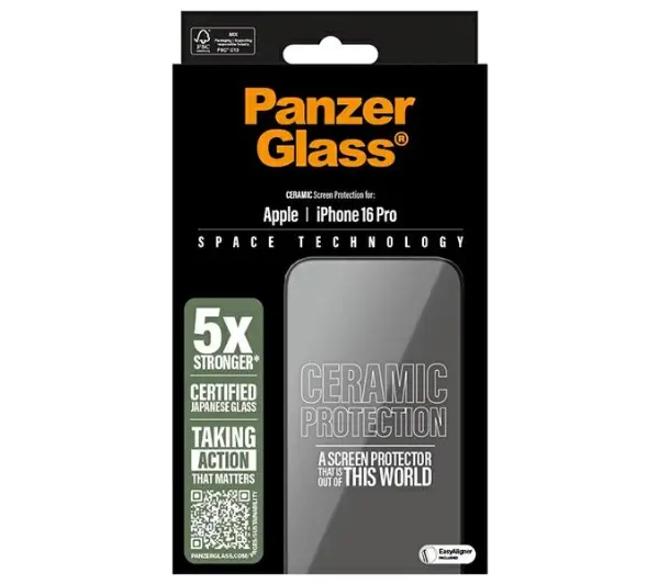 PanzerGlass Ceramic Screen Protector do iPhone 16 Pro