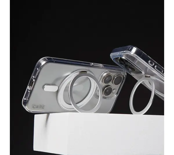 PanzerGlass Kickstand Case MagSafe do iPhone 16 Pro Max Srebrny