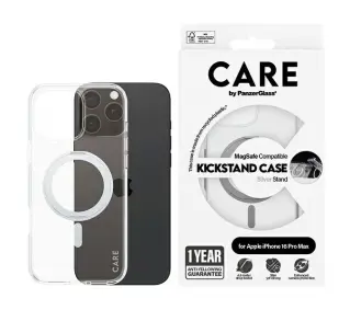 PanzerGlass Kickstand Case MagSafe do iPhone 16 Pro Max Srebrny