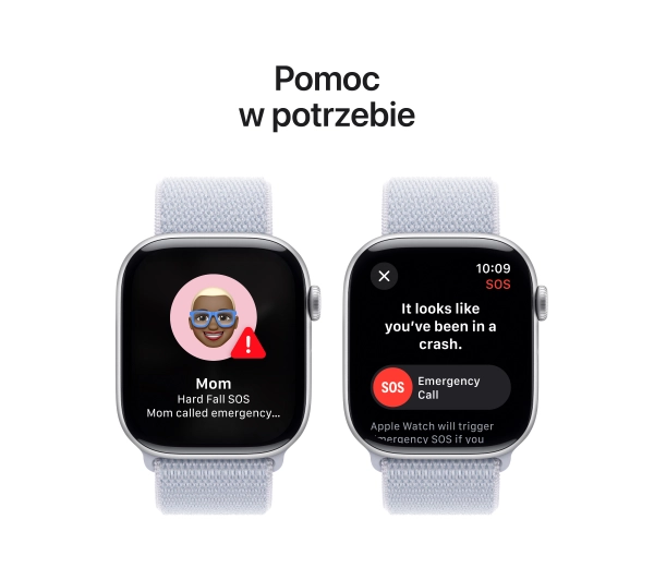Apple Watch Series 10 GPS AI + Cellular AI koperta 46mm aluminium srebrny opaska sportowa  błękitny obłok - Kup na Raty - RRSO 0%