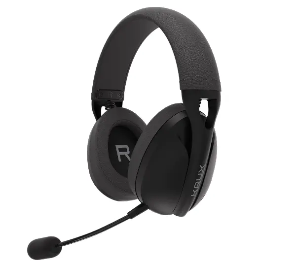 Krux Clapz Wireless Black Nauszne Czarny