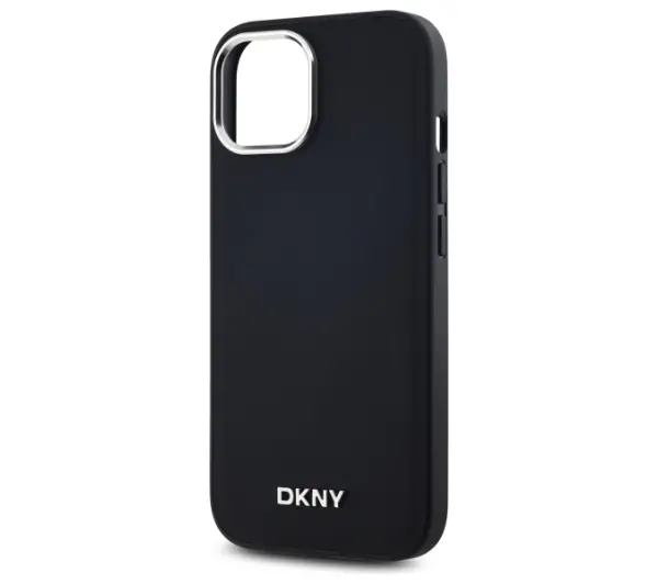 DKNY Plain Logo MagSafe do iPhone 15 Czarny