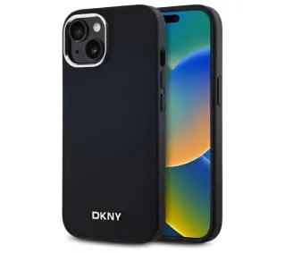 DKNY Plain Logo MagSafe do iPhone 15 Czarny