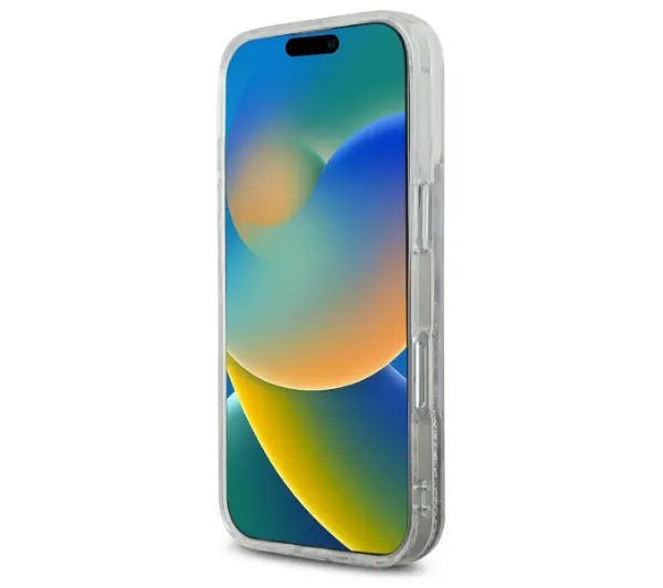 Karl Lagerfeld Liquid Glitter Choupette Head MagSafe do iPhone 16 Przezroczysty