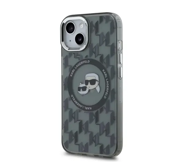 Karl Lagerfeld IML Monogram do iPhone 15 Plus Czarny