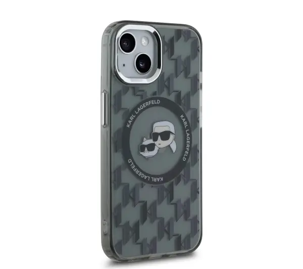 Karl Lagerfeld IML Monogram do iPhone 15 Plus Czarny