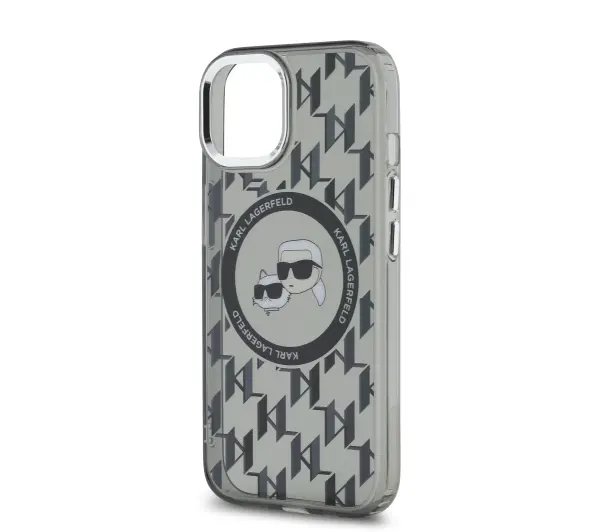 Karl Lagerfeld IML Monogram do iPhone 15 Plus Czarny