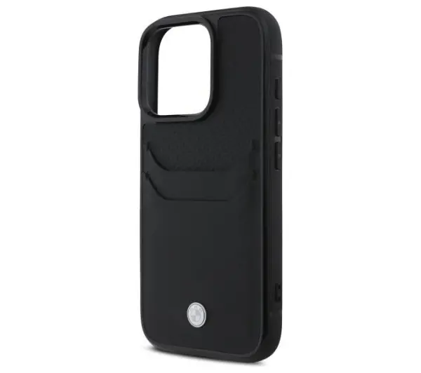 BMW Sign Leather Cardslot do iPhone 16 Pro Max Czarny