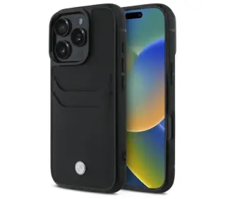 BMW Sign Leather Cardslot do iPhone 16 Pro Max Czarny