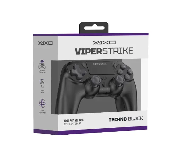 Yaxo Viper Strike Techno Black do PC, PS4, PS3, Android, iOS Bezprzewodowy Czarny