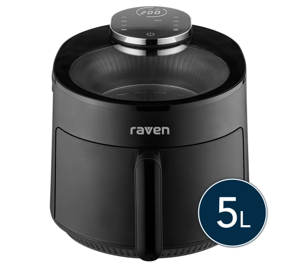 Raven EFN009 Frytkownica niskotłuszczowa 1500W 5l 12 programów automatycznych - Kup na Raty - RRSO 0%