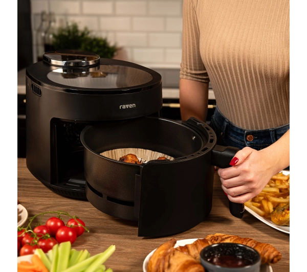 Raven EFN009 Frytkownica niskotłuszczowa 1500W 5l 12 programów automatycznych - Kup na Raty - RRSO 0%