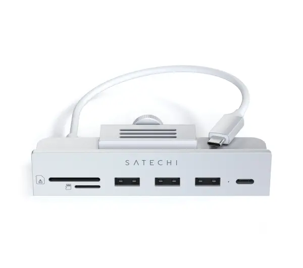 Satechi ST-UCICHS USB-C Clamp Hub iMac Srebrny