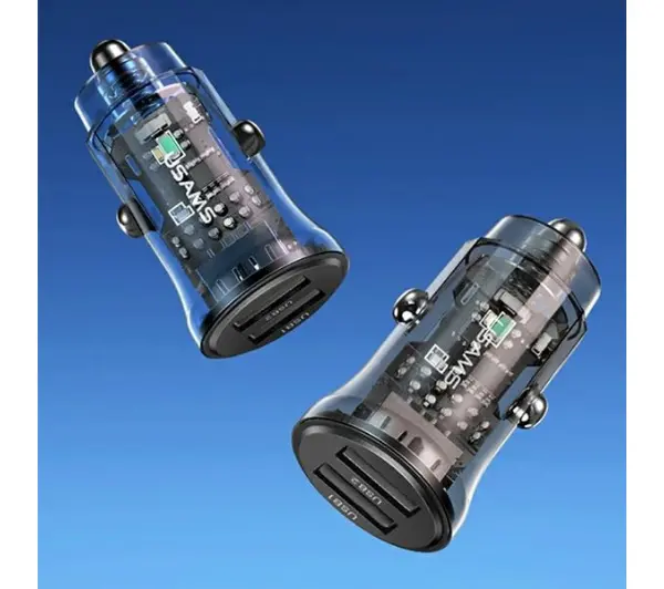 USAMS 3A 2xUSB-A Fast Charge Niebieski