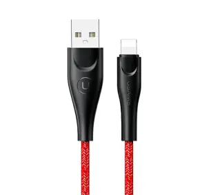 USAMS USB do Lightning 2A Fast Charge 1m Czerwony