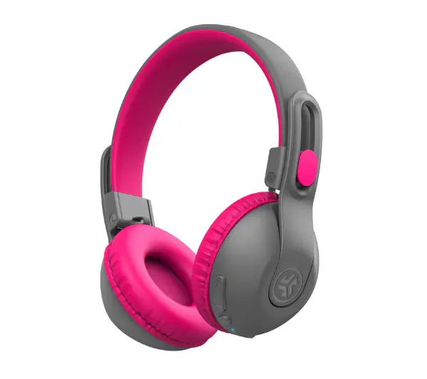 JLab JBuddies Studio 2 Wireless Nauszne Dla dzieci Bluetooth 5.3 Szaro-różowy