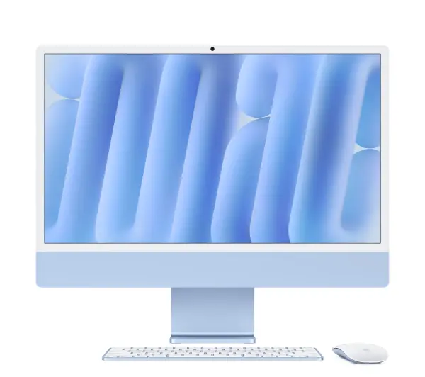 Apple iMac Retina 4.5K M4 10-rdzeni 23,5" 16GB RAM 256GB Dysk SSD macOS Niebieski
