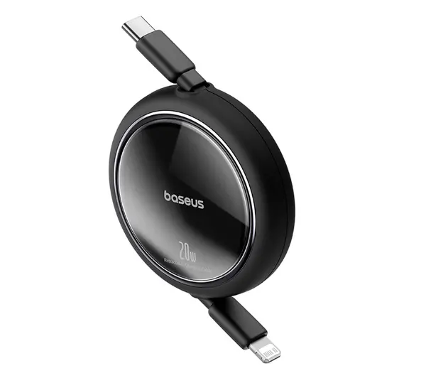 Baseus Free2Pull USB-C 20W 1m Czarny - ⚡ EURO HIT CENOWY! ⚡