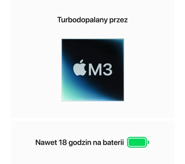 Apple MacBook Air 2024 15,3" M3 24GB RAM 512GB Dysk macOS Gwiezdna Szarość - Kup na Raty - RRSO 0%