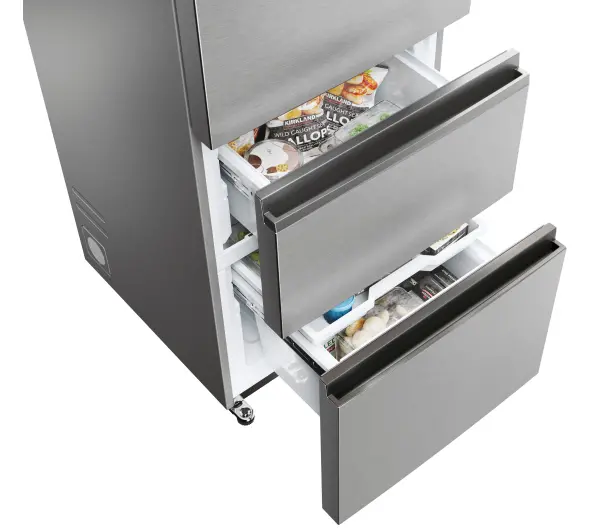 Haier Seria 5 HTW5618ENMG Funkcje AI Pełny No Frost 185cm Komora świeżości Zdalne sterowanie Inox - Kup na Raty - RRSO 0%