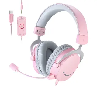 Fifine AmpliGame H9P Nauszne Różowy