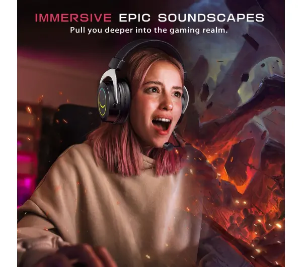 Fifine AmpliGame H3P Nauszne Różowy
