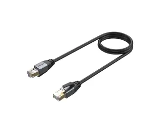 Unitek C18149AGY03-1M  RJ-45 LAN Patchcord cat.8 S/FTP 1m Czarny