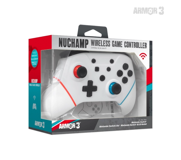 Armor3 NuChamp Wireless Game Controller do Nintendo Switch Bezprzewodowy Biały