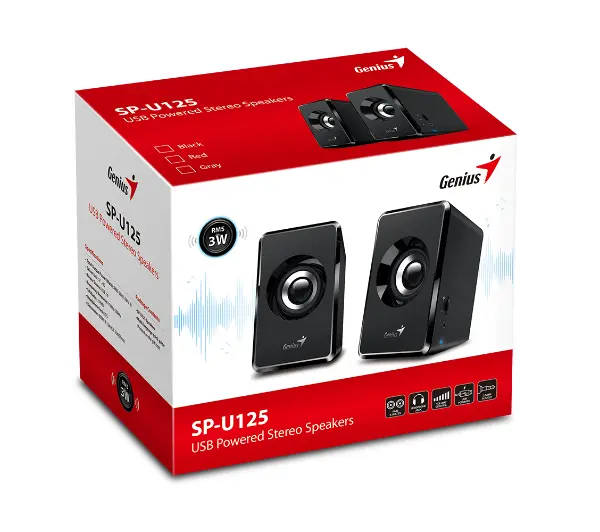 Genius SP-U125 Czarny