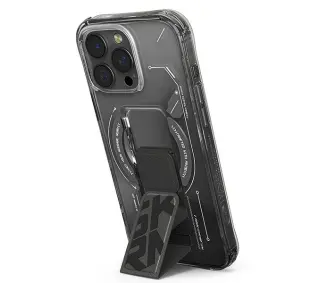 Skinarma Helio Magnetic Charging + Grip Stand do iPhone 16 Pro Max Czarny