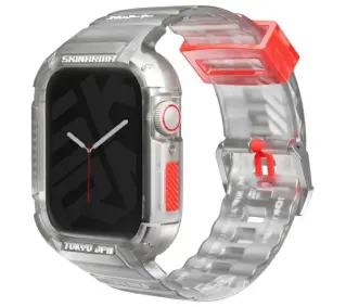 Skinarma Saido 2w1 do Apple Watch 45/44mm Przezroczysty