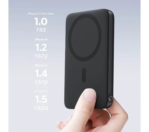Aukey PB-MS01 6700mAh 20W Czarny