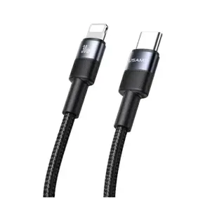USAMS USB-C do Lightning 30W 1,2m Aluminum Alloy Data Cable SY Series 