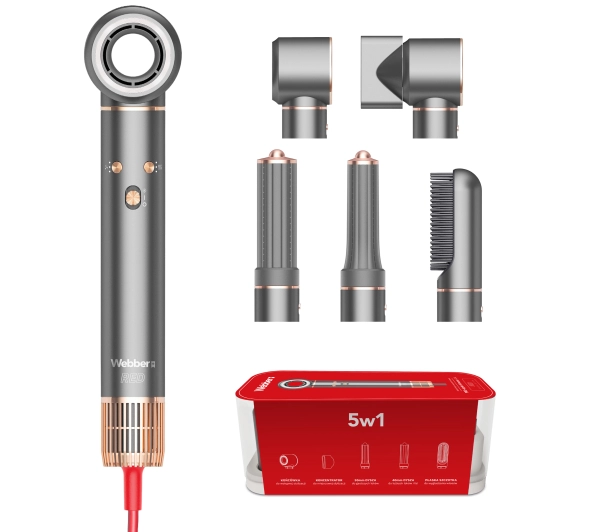 Webber Prostyler HD4 Airwave Jonizacja Zimny nawiew 1300W 3 prędkości 3 temperatury