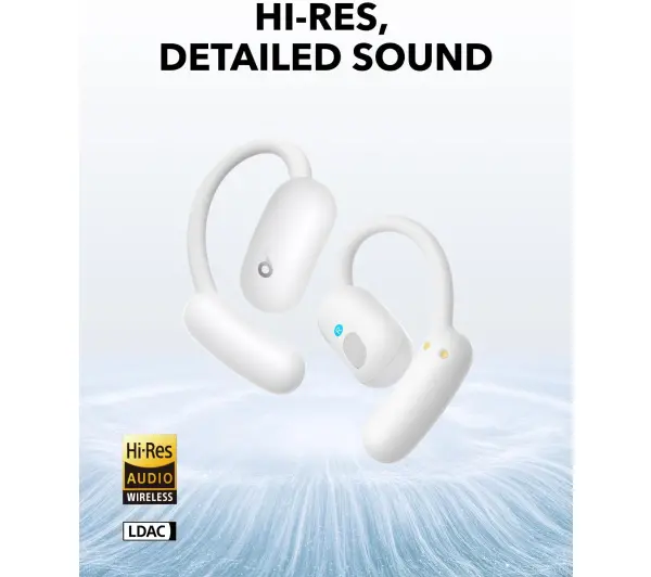 Soundcore Aerofit 2 Przewodnictwo powietrzne Bluetooth 5.4 Funkcje AI Biały - Kup na Raty - RRSO 0%