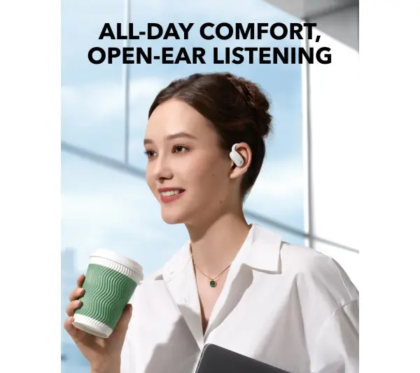 Soundcore Aerofit 2 Przewodnictwo powietrzne Bluetooth 5.4 Funkcje AI Biały - Kup na Raty - RRSO 0%