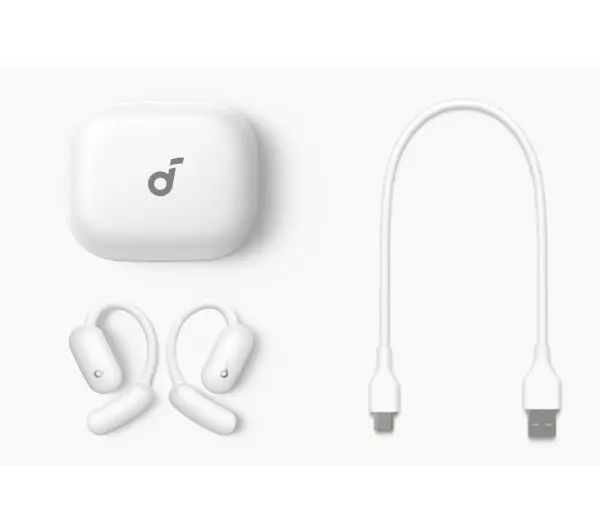 Soundcore Aerofit 2 Przewodnictwo powietrzne Bluetooth 5.4 Funkcje AI Biały - Kup na Raty - RRSO 0%