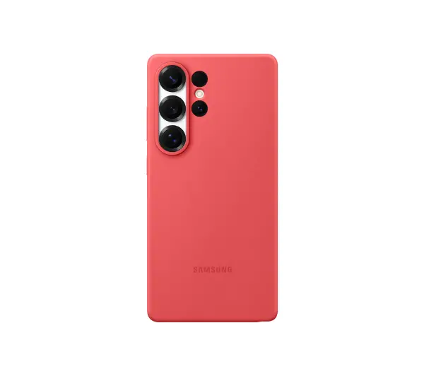 Samsung Silicone Cover do Galaxy S25 Ultra Czerwony