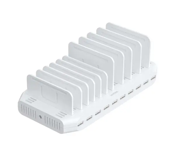 Unitek 10xUSB 2.4A 60W Biały