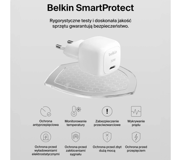 Belkin USB-C PD 30W Biały