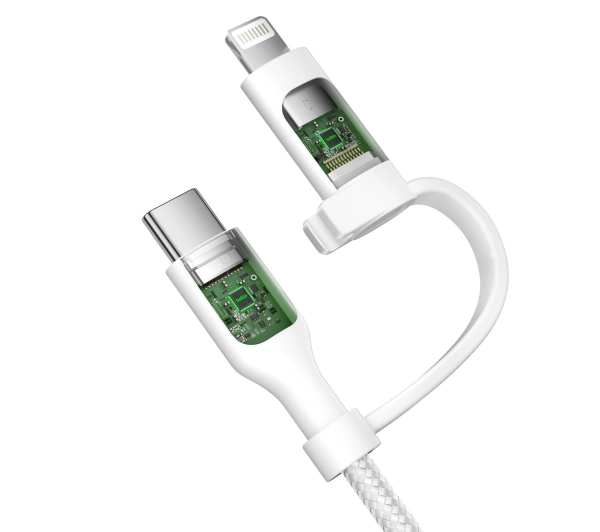 Belkin 2w1 USB-C do Lightning 60W 1,5m Biały