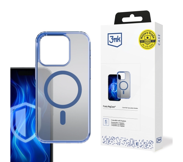 3mk Frosty MagCase do iPhone 15 Pro Max Niebieski